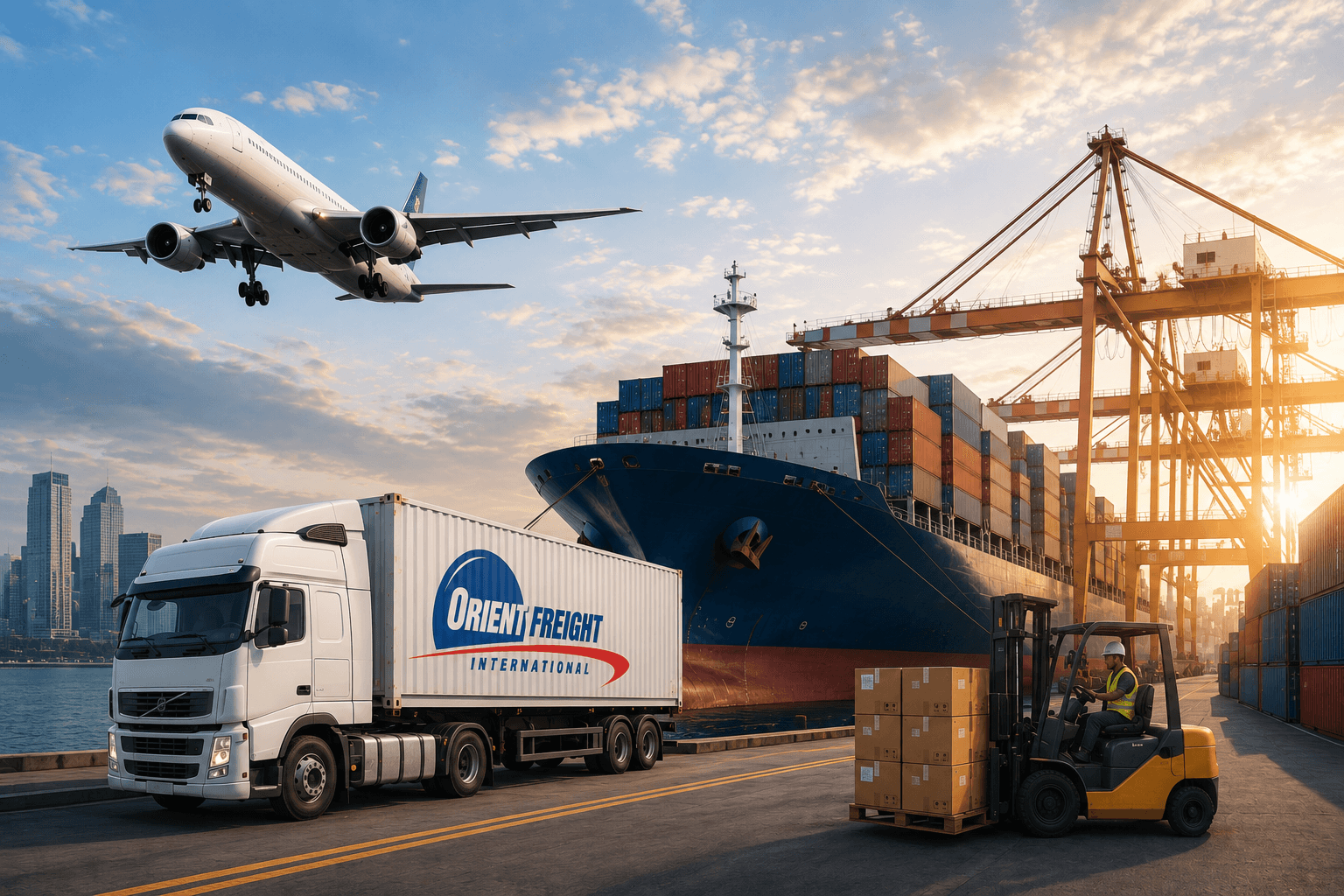 Orient Freight International logistics operations